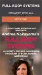 Mobile Screenshot of fullbodysystems.com